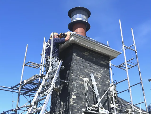 Sturdy chimney crown finished by Redlands Chimney Sweep in Redlands, CA