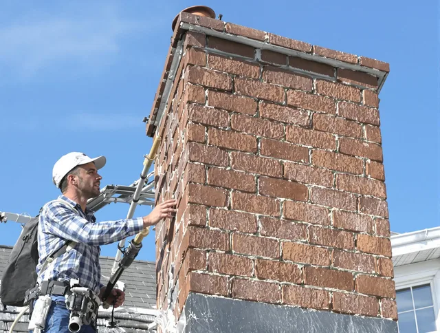 Brickwork for a chimney rebuild by Redlands Chimney Sweep in Redlands, CA