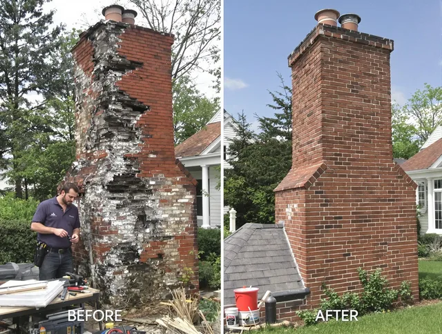 Redlands Chimney Sweep performing a full chimney restoration in Redlands, CA