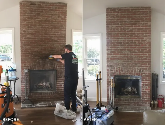 Finished chimney sweeping service by Redlands Chimney Sweep in Redlands, CA