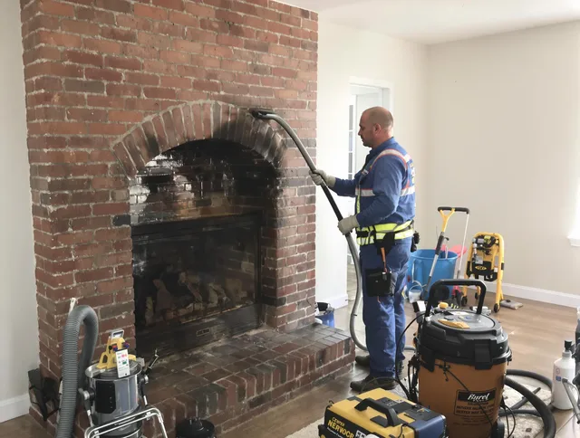 Redlands Chimney Sweep expert performing detailed chimney sweep in Redlands, CA
