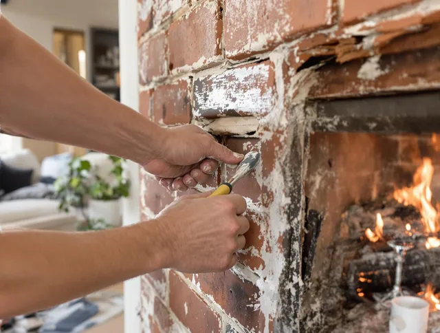 Routine fireplace repair by Redlands Chimney Sweep in Redlands, CA