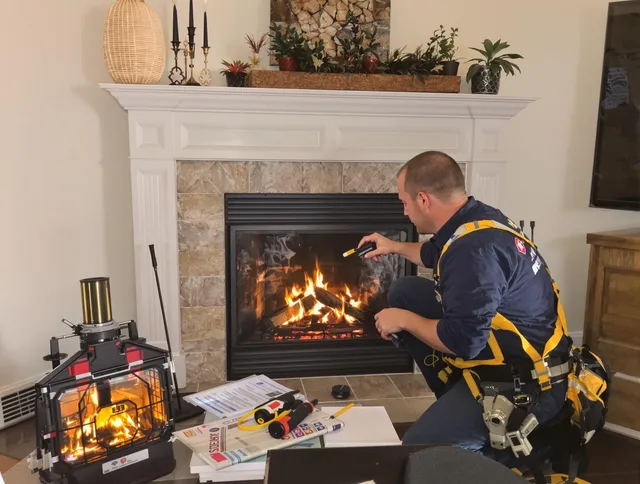 Safety-focused fireplace inspection by Redlands Chimney Sweep in Redlands, CA