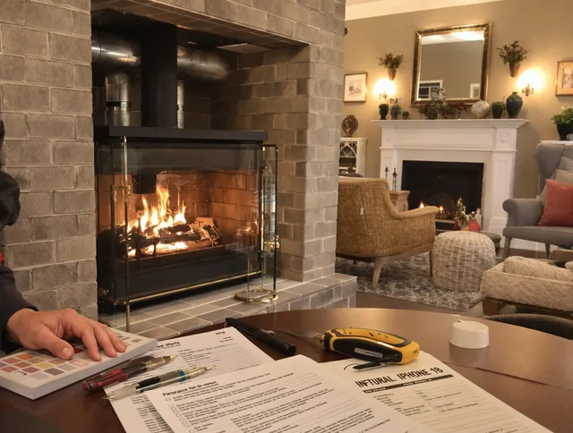 Redlands Chimney Sweep verifying fireplace safety measures in Redlands, CA
